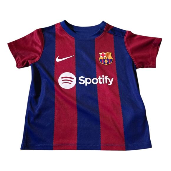 Nike FC Barcelona 2023/24 Stadium Home 18-24 Month Dri-FIT Soccer Jersey